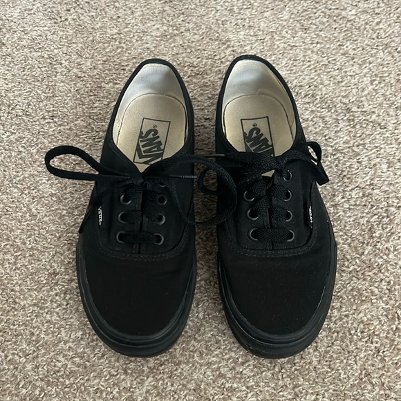 Black Canvas Vans - Picture 1 of 4